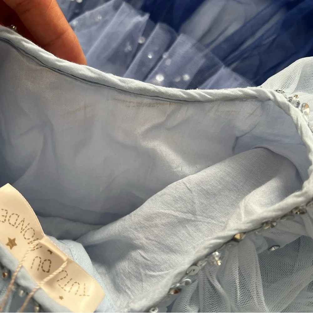 Tutu du monde dress NWT ombré blue lace dress - Picture 8 of 8